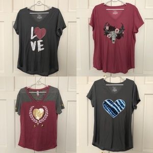 Bundle of 4 tshirts